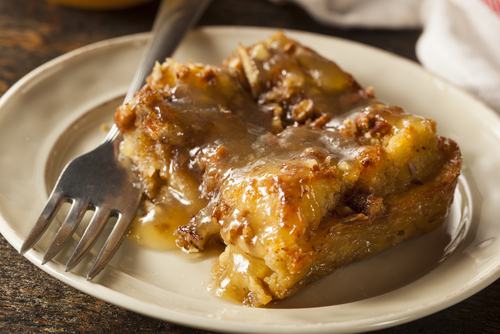 Caramel Croissant Pudding