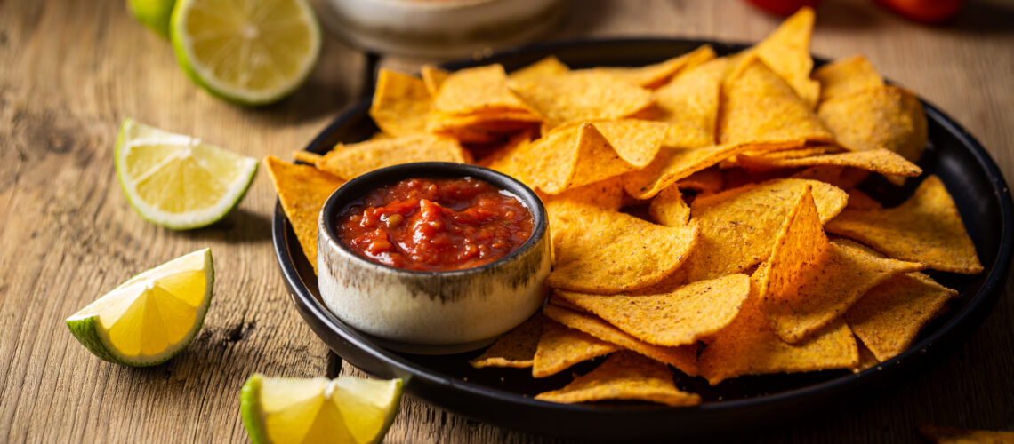 Fresh Mexican Salsa and Homemade Taco Chips