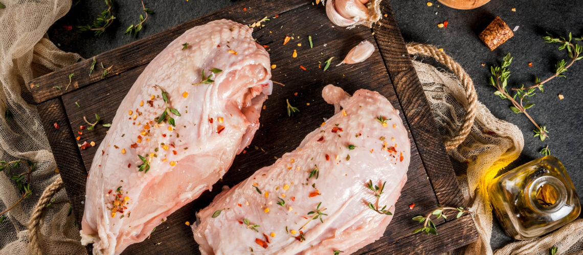 Roasted Chicken Breasts and Fingerling Potatoes with Sun-Dried Tomato Relish