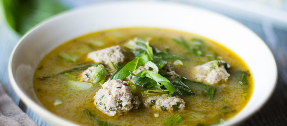 Asian Pork Meatball Soup