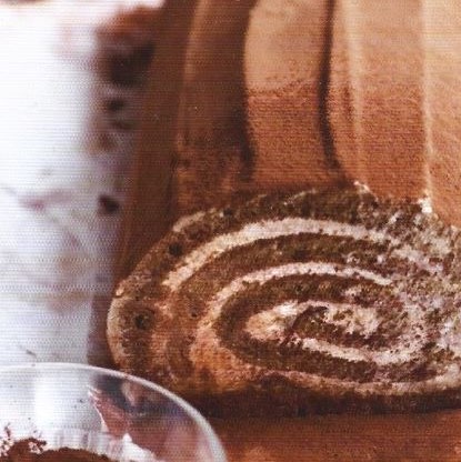 Tiramisu Yule Log
